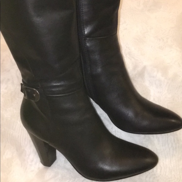 Marc Fisher black leather boots - Picture 4 of 8